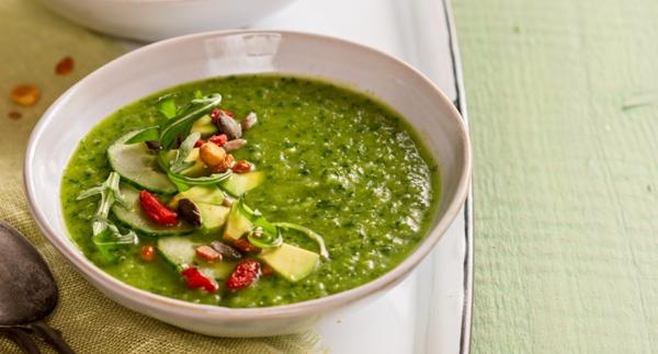 Vihreä gazpacho-keitto