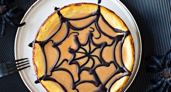 Paistettu kurpitsa-juustokakku