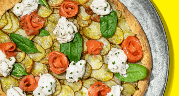 Perunagalette lohella ja rapuviettelyksellä